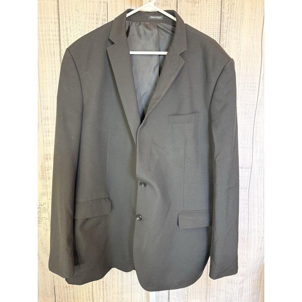 Alex Alexandre London Men’s Suit Coat 48 Long Black Coat Made In Egypt